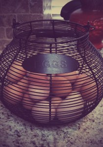 Look at those "farm" fresh eggs! Beautiful!