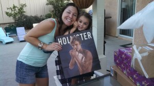 Her 4th birthday and she thought the boy on the bag was cute. We're in trouble.....