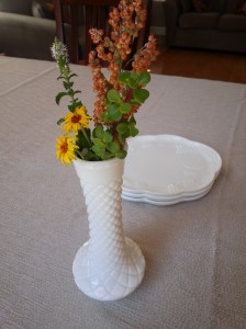 My 9 year old arranged those flowers for me!